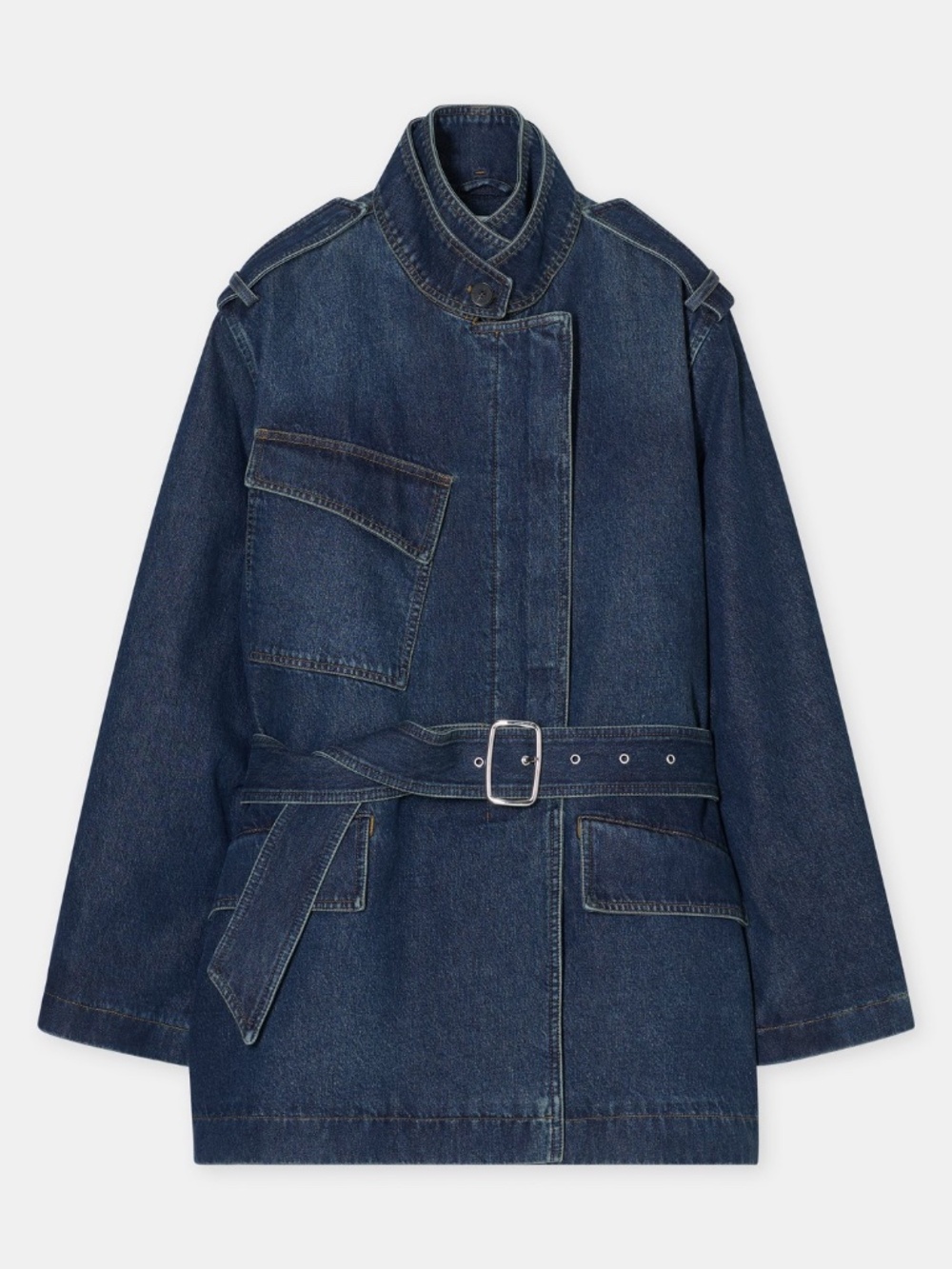 CLOSED Short Denim Trenchcoat (NWT)